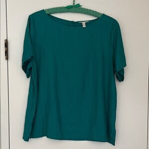 Eileen Fisher Teal Blouse